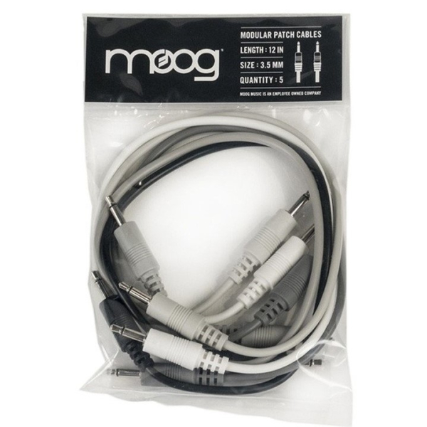 Câbles JACK / JACK - Moog - SET 5 CABLES MINI JACK MONO...