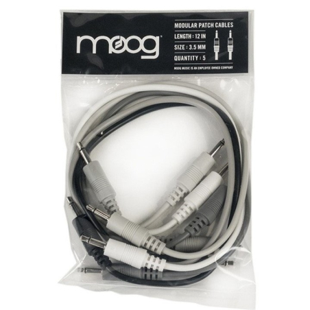 Câbles audio patch - Moog - SET 5 CABLES MINI JACK MONO...