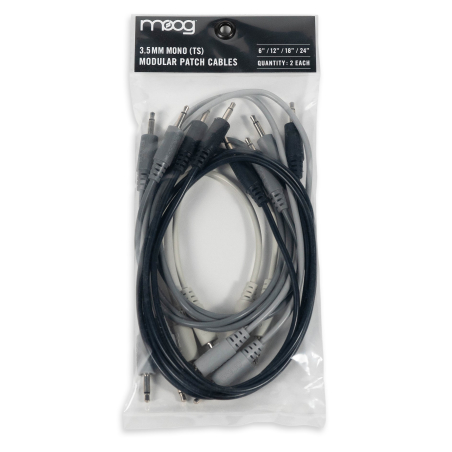 Câbles JACK / JACK - Moog - SET 8CABLES MINI JACK MONO...