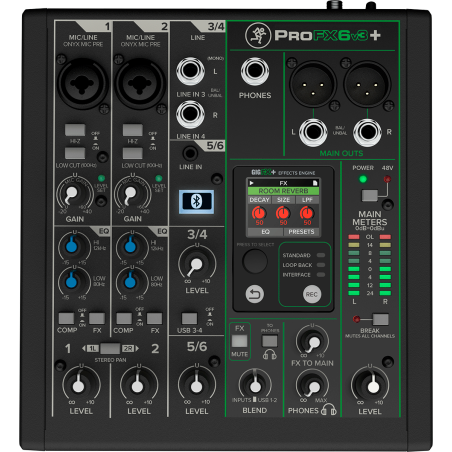Consoles analogiques - Mackie - PROFX6V3+