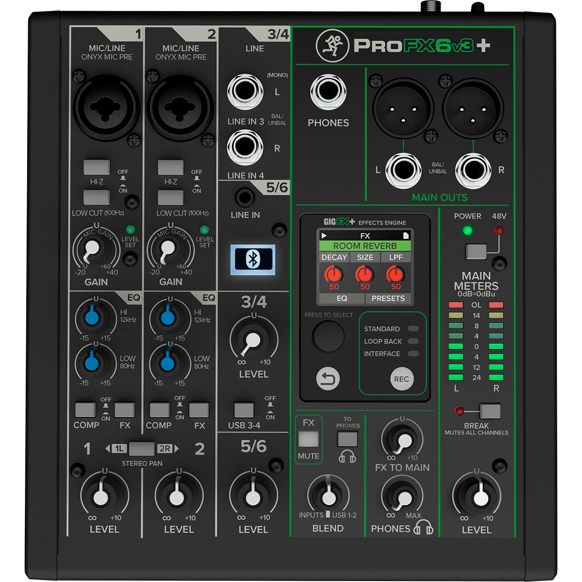 Consoles analogiques - Mackie - PROFX6V3+