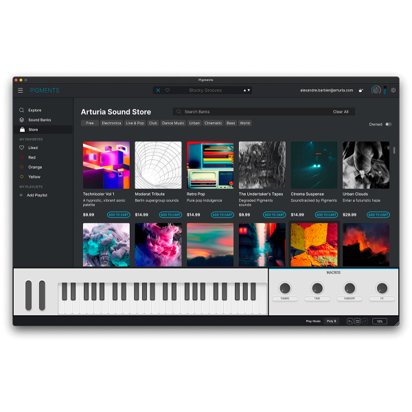 Logiciels instruments virtuels - Arturia - PIGMENTS 5 Logiciels instruments virtuels - Arturia - PIGMENTS 5