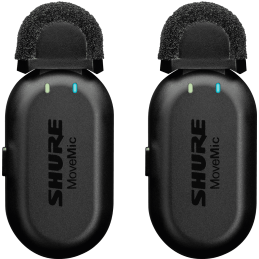 	Micros pour caméras sans fil - Shure - MOVEMIC TWO