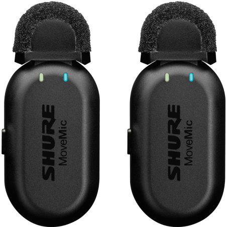 Micros pour caméras sans fil - Shure - MOVEMIC TWO