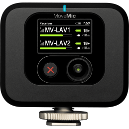 	Micros pour caméras sans fil - Shure - MOVEMIC TWO RECEIVER KIT