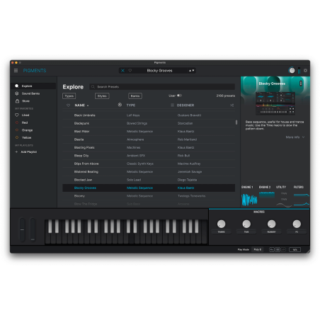 Logiciels instruments virtuels - Arturia - PIGMENTS 5 EDU