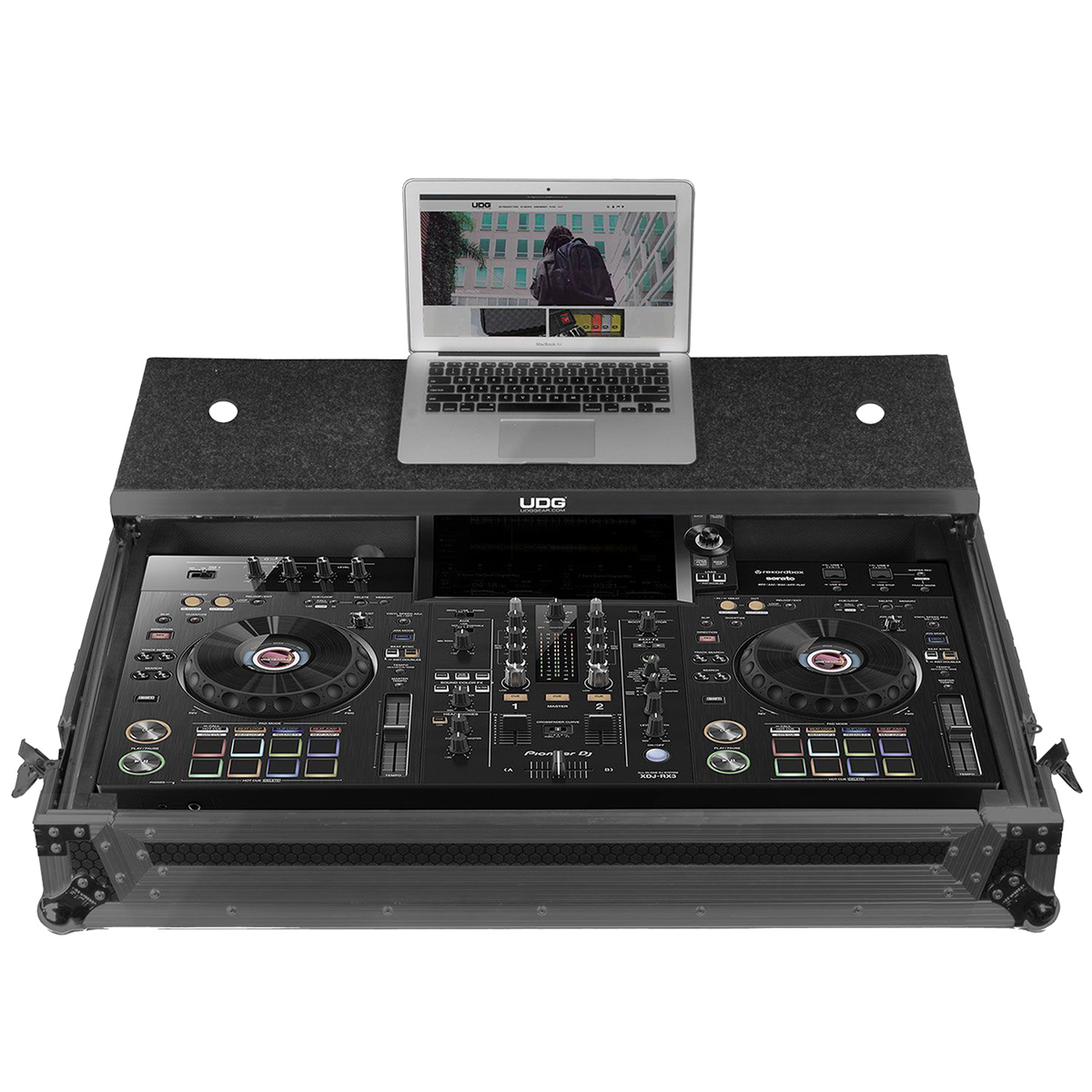 Flight cases contrôleurs DJ - UDG - U91075BL - XDJ-RX3