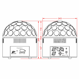 	Jeux de lumière LED - JB Systems - POWERBALL WHITE