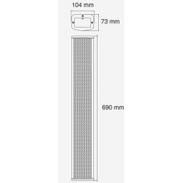 	Enceintes d’installation et ligne de 100V - Audiophony PA - CLS 880