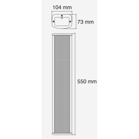 Enceintes murales extérieur - Audiophony PA - CLS 660 (BLANC)