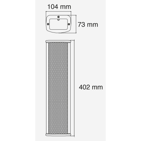 Enceintes murales extérieur - Audiophony PA - CLS 440 (BLANC)