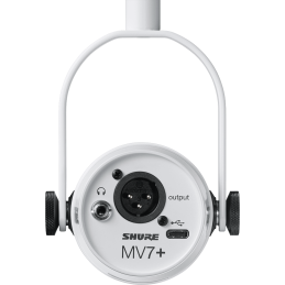 	Micros Podcast et radio - Shure - MV7+ (BLANC)