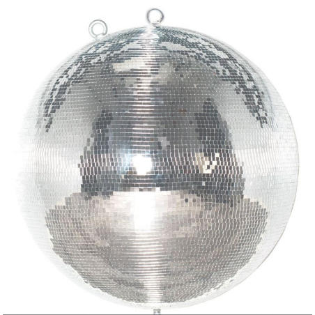 Boule à Facettes Miroir Argentée 40 Cm - Effet Disco Et Ambiance Lumineuse