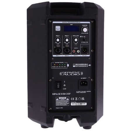 Enceintes amplifiées sur batteries - Definitive Audio - INPULSE 8 BA DSP