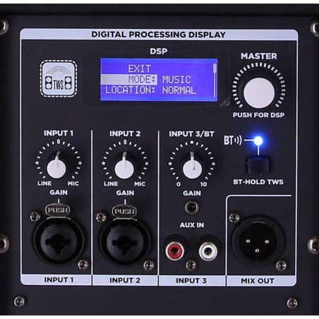 Enceintes amplifiées sur batteries - Definitive Audio - INPULSE 15 BA DSP