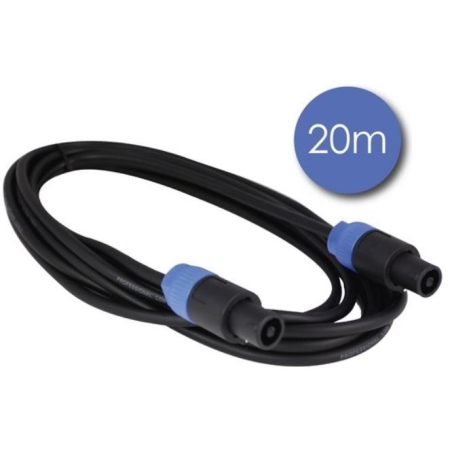 Câbles hauts parleurs SPEAKON - Power Acoustics - Accessoires - CAB 2041 (2x1,5mm - 20m)