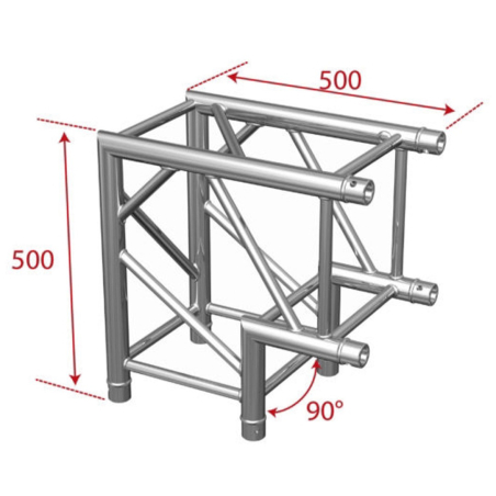 Structures Alu Quatro 290 Charge Lourde Silver - ConteStage - QUATRO-A01