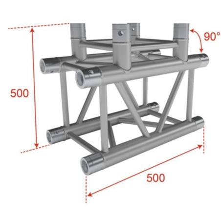 Structures Alu Quatro 290 Charge Lourde Silver - ConteStage - QUATRO-A03