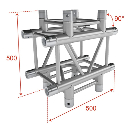 Structures Alu Quatro 290 Charge Lourde Silver - ConteStage - QUATRO-A04