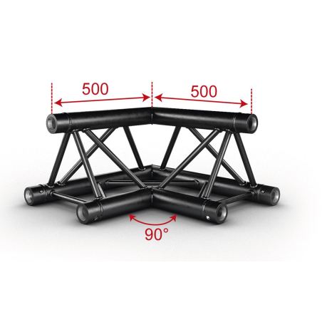 Structures Alu Trio 290 Black - ConteStage - AG29-021BLK