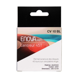	Accessoires platines vinyles Hifi - Enova Hifi - CV 10 BL - CENTREUR 45T