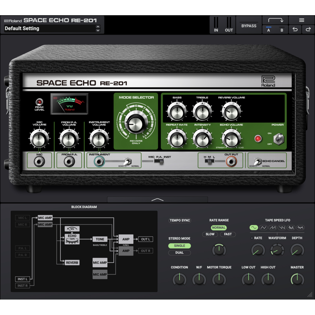 Roland RE-201 SPACE ECHO - Logiciels instruments virtuels - Energyson