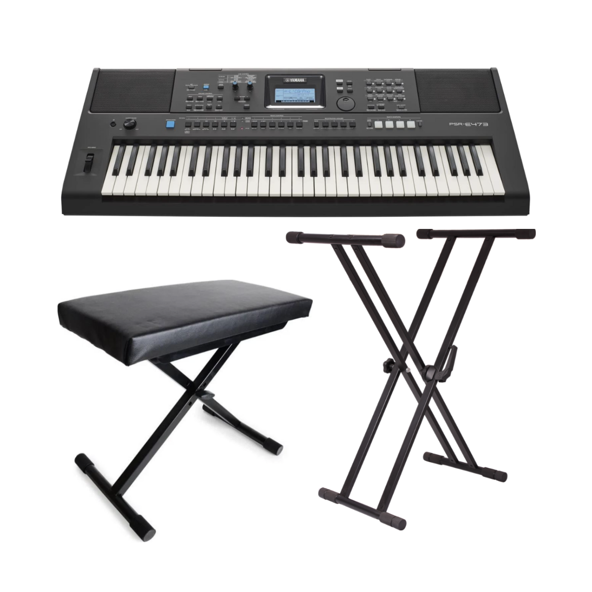 Packs Claviers et Synthé - Yamaha - PACK PSR-E473 + SK002 + SKB07