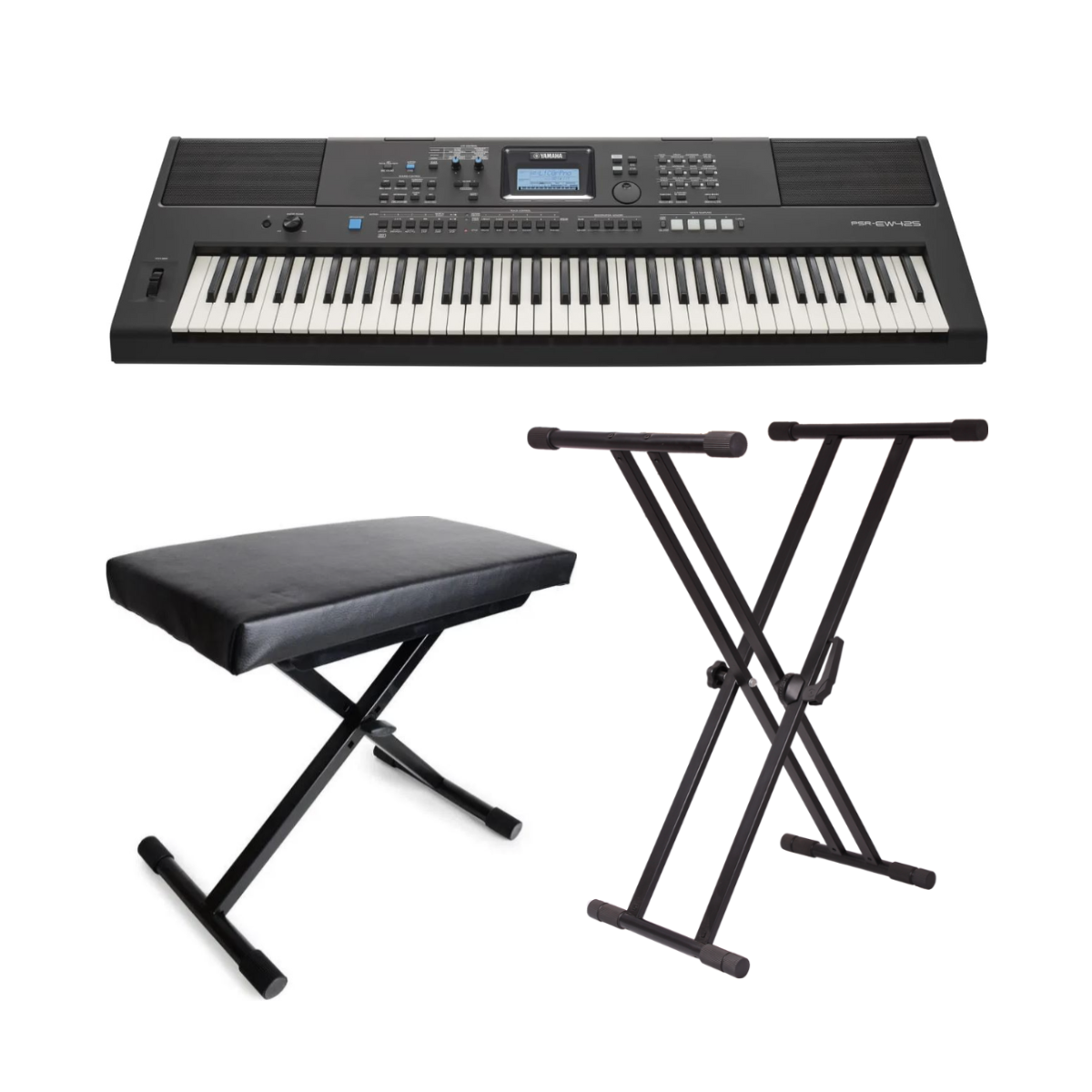 Packs Claviers et Synthé - Yamaha - PACK PSR-EW425 + SK002 + SKB07