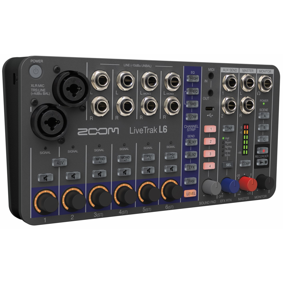 Enregistreurs multipistes - Zoom - LIVETRAK L-6