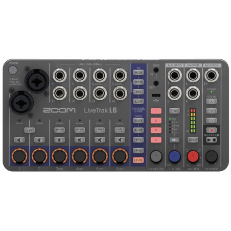 Enregistreurs multipistes - Zoom - LIVETRAK L-6