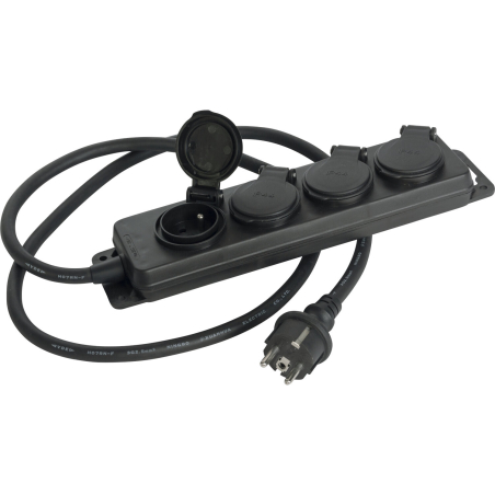 Multiprises secteur - AFX Light - MS4FR-IP (3x2,5mm - 1,5m)