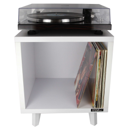 Meubles Disques et Platines Vinyles - Enova Hifi - Vinyle Lover Cube WH