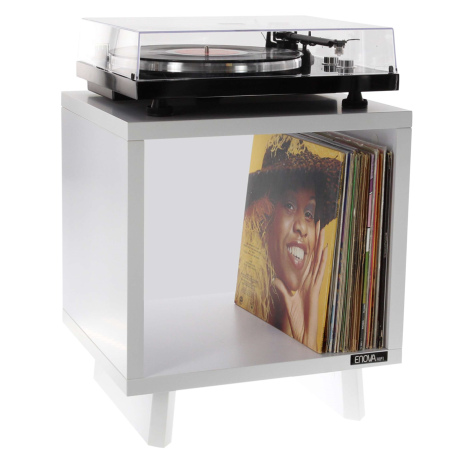Meubles Disques et Platines Vinyles - Enova Hifi - Vinyle Lover Cube WH