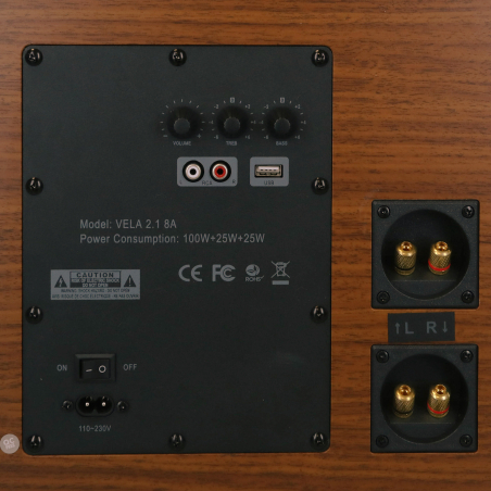 Enceintes Bluetooth Portables - Enova Hifi - VELA 2.1 8A