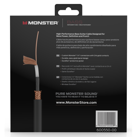 Câbles JACK / JACK - Monster Cable - PROLINK MONSTER BASS...