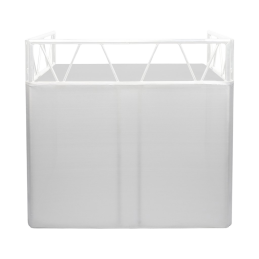Stands DJ de scène - Headliner - Indio Booth Scrim (WHITE)