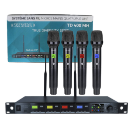 	Micros chant sans fil - Definitive Audio - TD 400 MH