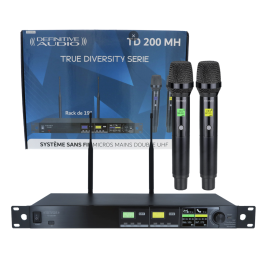 	Micros chant sans fil - Definitive Audio - TD 200 MH