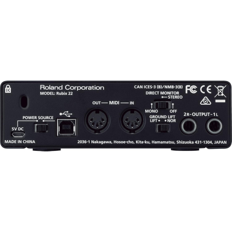 Cartes son - Roland - RUBIX22