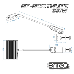 	Accessoires éclairage - BriteQ - BT-BOOTHLITE 35TW
