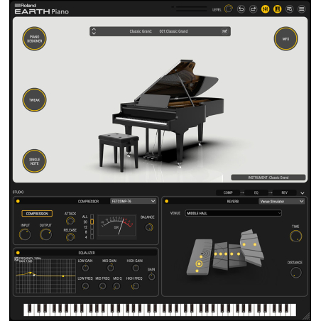 Logiciels instruments virtuels - Roland Cloud - EARTH PIANO