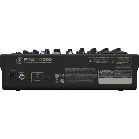 Consoles analogiques - Mackie - ProFX10GO (Batterie)