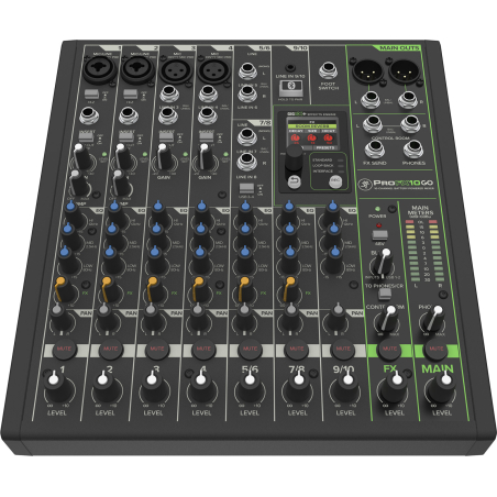 Consoles analogiques - Mackie - ProFX10GO (Batterie)