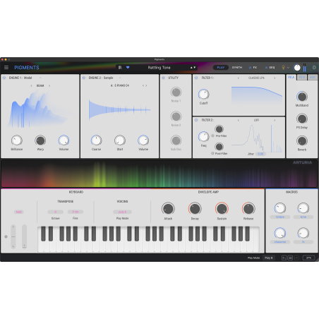 Logiciels instruments virtuels - Arturia - PIGMENTS 6 EDU