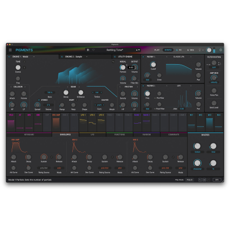 Logiciels instruments virtuels - Arturia - PIGMENTS 6 EDU