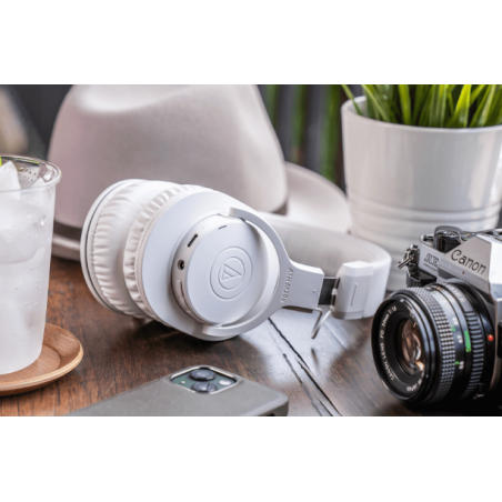 Casques Bluetooth - Audio-Technica - ATH-M20XBT WH