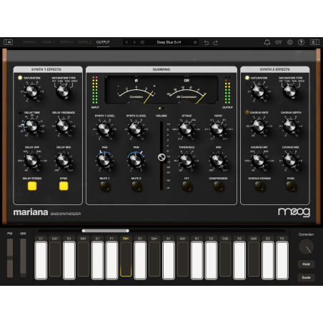 Logiciels instruments virtuels - Moog - MARIANA