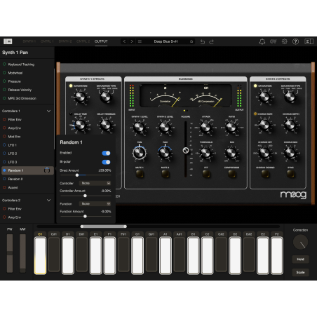 Logiciels instruments virtuels - Moog - MARIANA