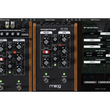 Logiciels instruments virtuels - Moog - MF-108S Cluster Flux