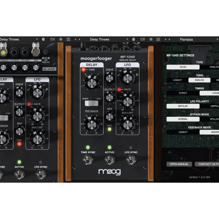 Logiciels instruments virtuels - Moog - MF-104S Analog Delay